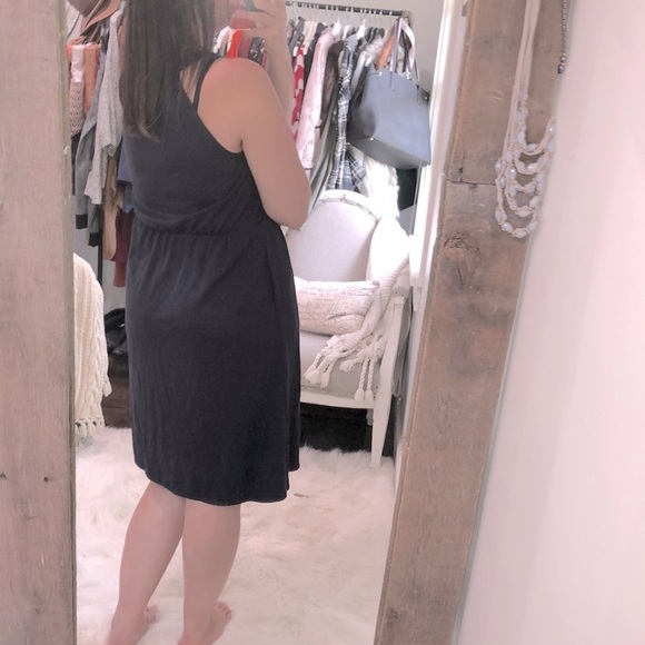 Ann Taylor size medium navy blue cozy dress - Picture 3 of 5